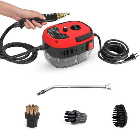 GLIV 2500W Handheld Steam Cleaner High Temperature Pressurized Steam Cleaning Machine Portable Car Steamer with Brush Heads