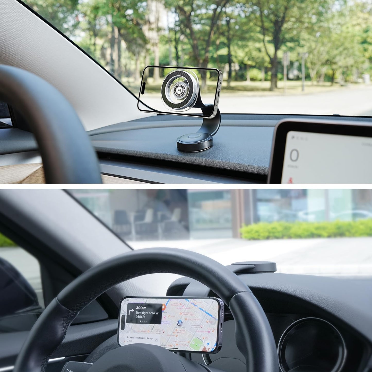 Gliv Car for Magsafe Mount Rotatable, Bendable Magnetic Phone Holders for Your Car Dashboard [25N] Magnetic Cell Phone Mount, Compatible with iPhone 15 14 13 12 Pro Max Mini Mag Safe Accessories